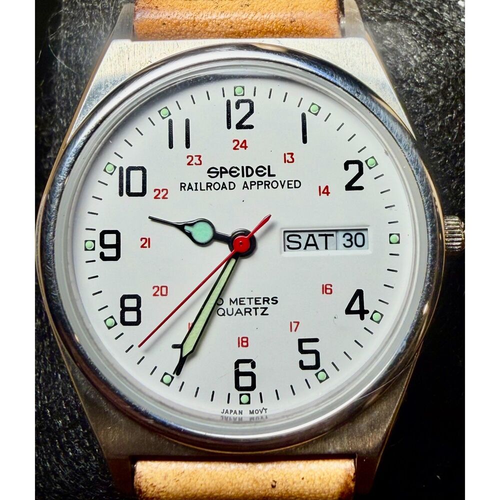 Vintage Speidel Men's Railroad Approved Watch